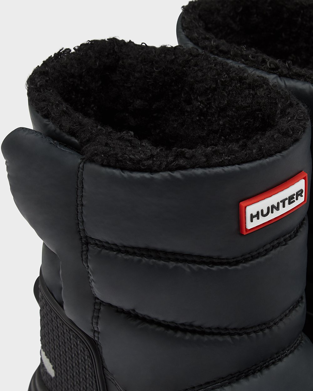 Kalosze Śnieżne Dziecięce - Hunter Original Duże Insulated - Czarne - NUXK-47869